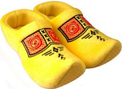 Klomppantoffel Geel