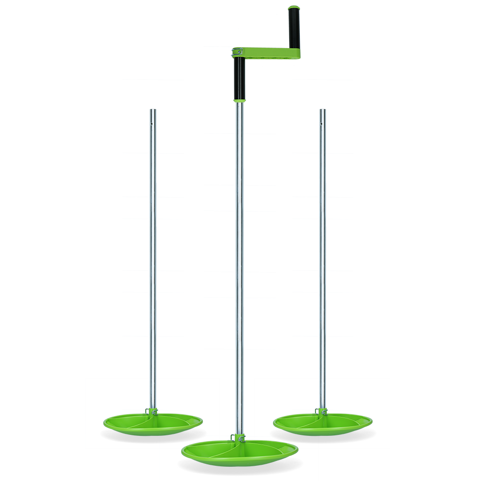 Twist butler 125 cm 3 stuks met 1 Zwengel - afbeelding 1
