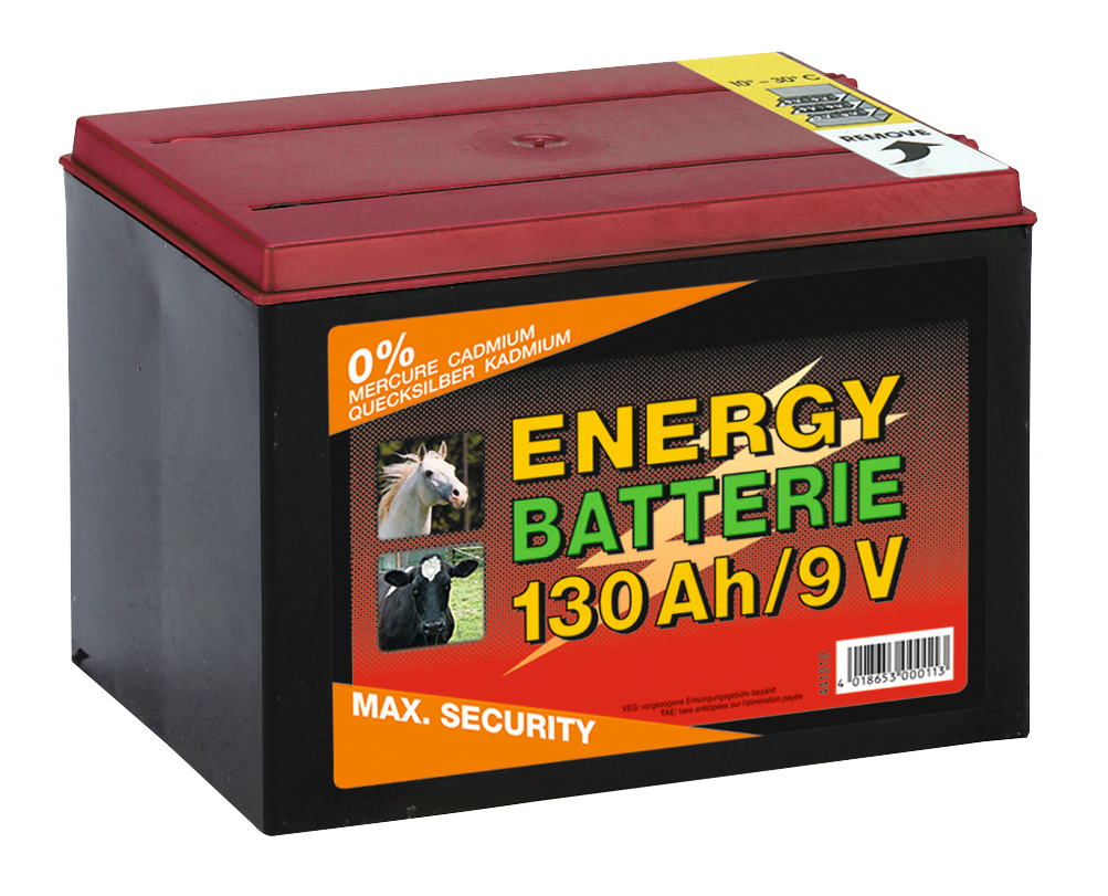 Batterij EG super 9V / 55Ah (H11,5 x L16,5 x B11,2 cm) 130 Ah - afbeelding 1