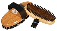 Paardeborstel met messing haren