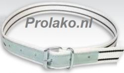Halsband met tonggesp + leer