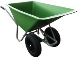 160 L. kruiwagen met 2 wielen