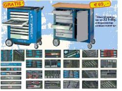 Gereedschapset met gratis wagen